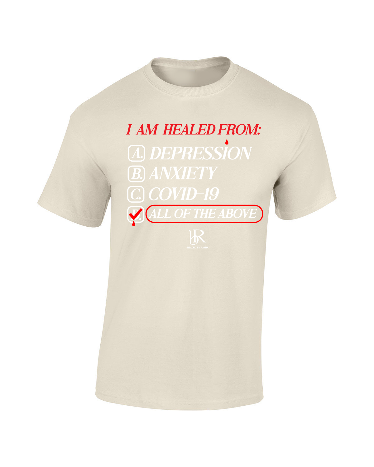 I am Healed From Checklist Tee